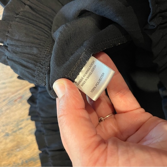 🖤LILY MORGAN – Black Baggies with Tie Waist – Size 2X - Picture 3 of 11